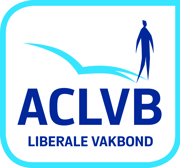 Het logo van ACLVB, de liberale vakbond van België